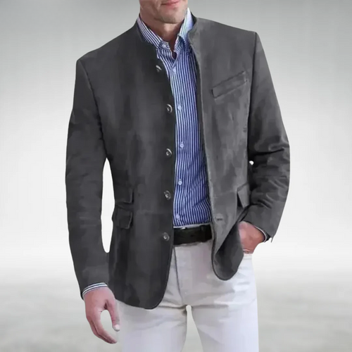 Classic Stand Collar Blazer